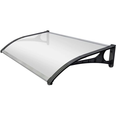 Pensilina in alluminio SmartSun Evoke 120x80cm. Pannello massiccio spessore 2,7 mm ultra resistente.  Tettuccio protettivo della porta