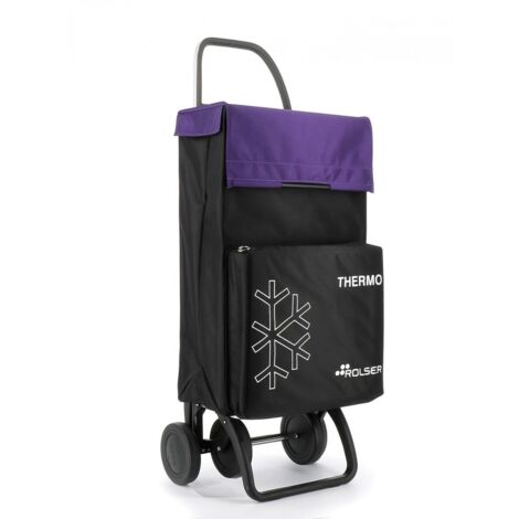CARRELLO SPESA TERMICO NERO/MALVA 46L (1/5)