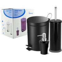 SET BAGNO 3PZ SECCHIO 3L NERO