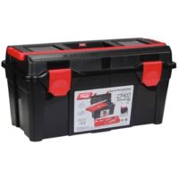 - Cassetta degli attrezzi - 500 x 258 x 255 mm - con vassoio e scatola - 47,9 L