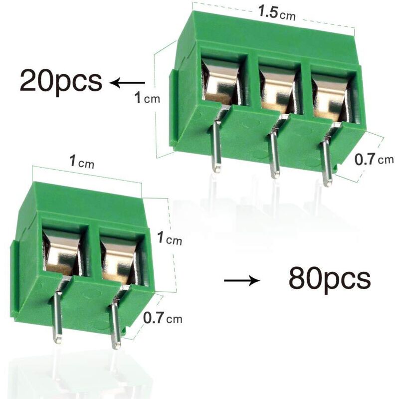 VBESTLIFE Bornier Pcb Bornier à Vis TBD-10 Rail Combiné Double Couche