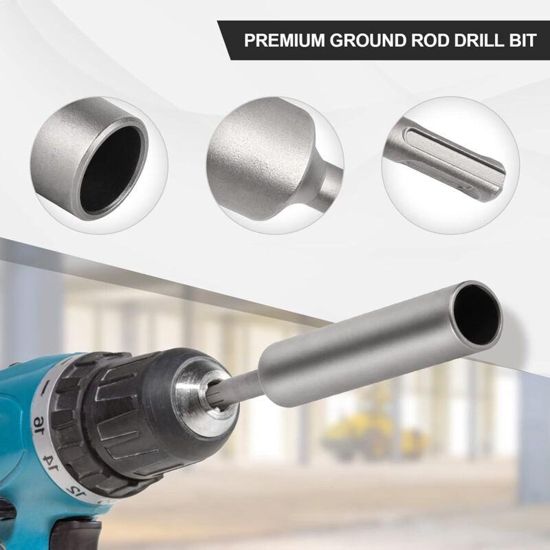 Roleader – Bouterolle d'enfoncement SDS PLUS 20mm x 25mm x 170mm – Pour piquets de terre – Compatible avec marteaux perforateurs SDS PLUS - 2