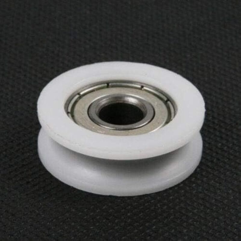 10 Roulements à Billes Nylon - 5x23x7 Mm - Acier GCr15 - Pour Meubles, Portes Coulissantes