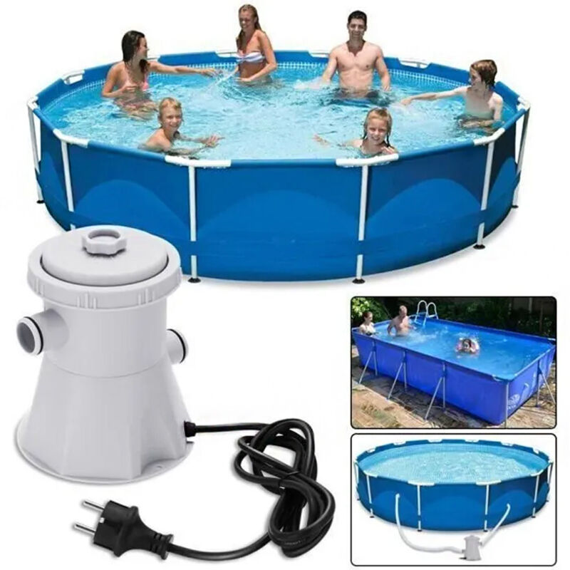 T.I.P. Pompe De Filtration Piscine 400W - Débit 10000 L/H - Pour Bassin Jusqu'à 30m³ - Minuterie Et Préfiltre Inclus