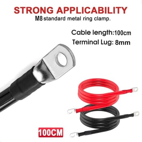 EEEKit 2pcs 4AWG Cable Batterie Voiture, Câbles