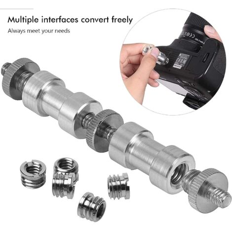 6 Adaptateurs Filetés 1/4" Vers 3/8" – Pour Trépied, Micro, Lampe Photo/vidéo