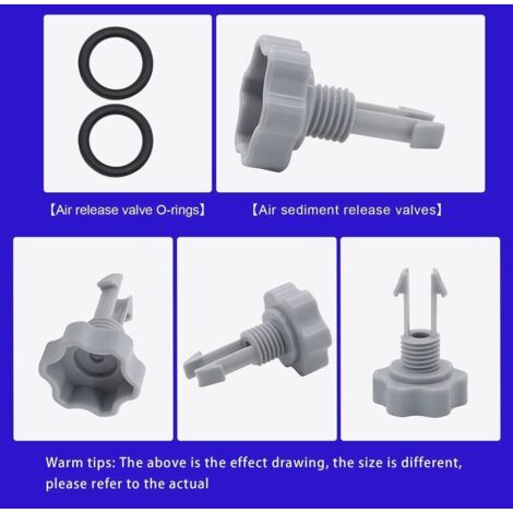 6x Joints Pour Valve De Plongée Intex 10745 - Pièce De Rechange Pour Rondelle En Caoutchouc De Piscine