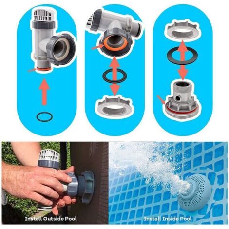 Joint Torique Pour Pompe Piscine Intex 11456/11385 - Pièce De Rechange Anti-fuite - Compatible Filtre à Sable
