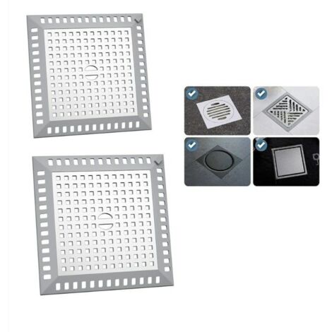Lot De 10 Grilles Évier Et Douche Inoxydable 7 Cm - Attrape Cheveux Maille Fine Anti-Colmatage