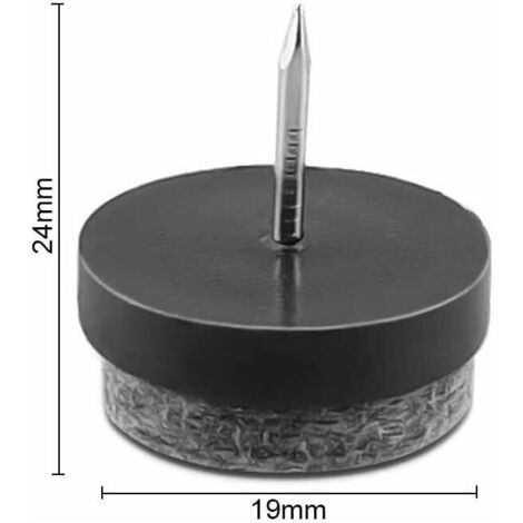 20 Coussinets En Feutre à Clouer - Diamètre 14mm - Pour Protéger Sol Et Meubles - Marque Uxcell