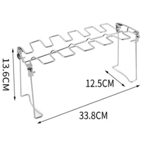 Lot 5 Supports Cuisses Poulet Gril - Accessoire Barbecue Pliable En Plein Air