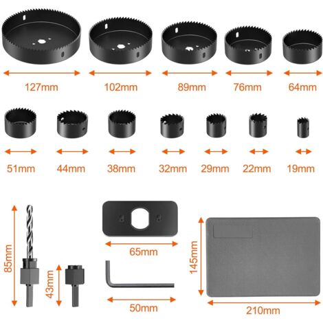 Mophorn Kit 6 Scies Cloches Diamantées Pros 20-68 Mm – Trépan Diamant M14 Pour Carrelage, Granit, Marbre