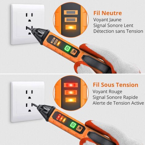Stylo Testeur électrique Numérique - Double Fonction, écran LCD, Détection 30-1000V AC, Arrêt Automatique