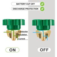 Lot De 2 Coupe-Circuit Batterie 12V 24V 125A-500A - Interrupteur Déconnexion