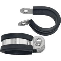 Lot 10 Colliers De Serrage 26 Mm Avec Caoutchouc EPDM – Acier Inox V2A, Fixation Solide Pour Câbles, Tuyaux Et Conduites
