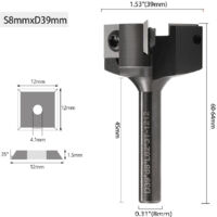 CPROSP FRAISE À Surfacer Tige 8mm Défonceuse Fraise De Rabotage Avec