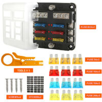 Support De Bloc De Boîte De Relais De Fusible à 12 Voies Atc Prise De Relais De Fusible Pour