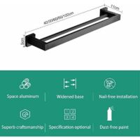 Ensemble De Rangement Mural Pour Salle De Ban En Acer Noxydable (5