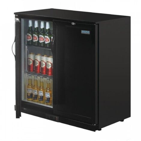 Arrière-bar 2 portes battantes 208 Litres noir, 230 W, 220 V - MONO (1/5)