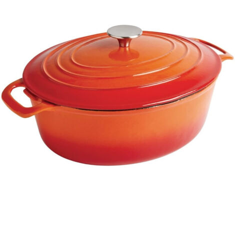 Cocotte en fonte ovale orange Vogue 5 L (1/5)