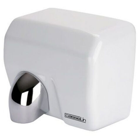 Sèche-mains automatique 2500W avec buse orientable 360° – Installation murale – Déclenchement par capteur infrarouge – CB2BLANC – Casselin