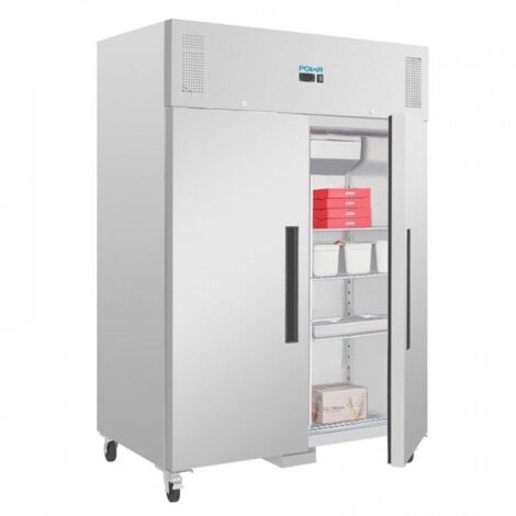 Congélateur inox PRO 1200 Litres 2 portes GN 2/1, 700 W, 220 V - MONO