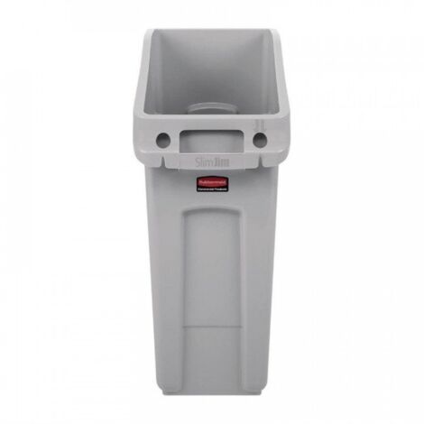 Rubbermaid Contenedor Slim Jim® para debajo del mostrador 50 l gris (1/2)