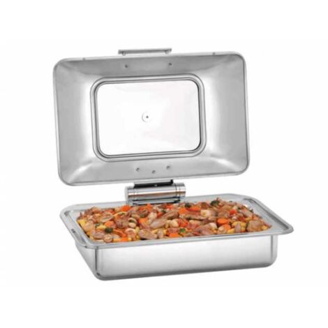 Chafing dish inox GN 1/1, 8,5 Litres couvercle amovible, flexible (1/5)