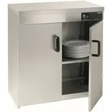 Armoire inox chauffante 120 assiettes (Ø)320 mm, 1200 W, 220 V - MONO