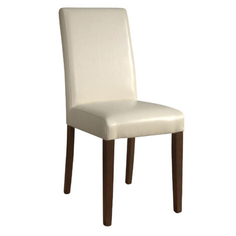 Chaises en Simili Cuir Crème - Lot de 2 - Bolero (1/5)
