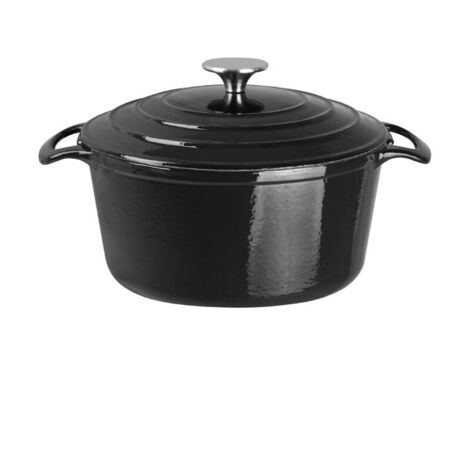 Cocotte en fonte ronde noire Vogue 3.2 L (1/5)