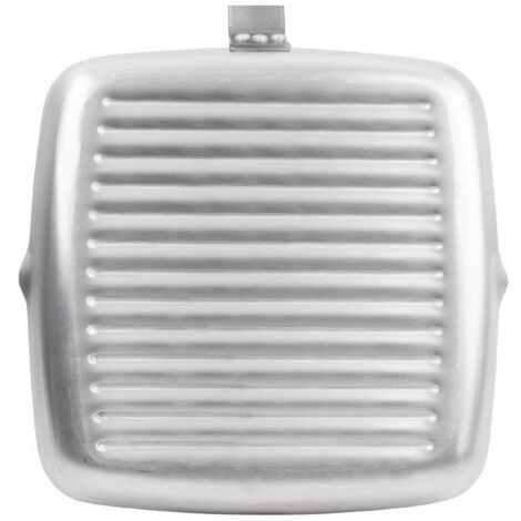 Poêle professionnelle anti-adhésive 240 mm carrée fond rainuré Vogue (1/4)