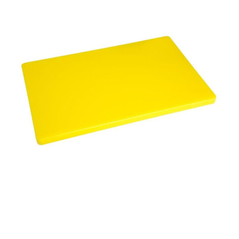 Planche à découper (L)450 x (P)300 x (H)20 mm, polyéthylène jaune (1/5)