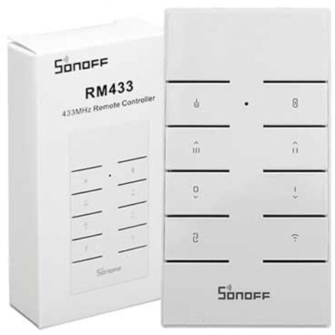 Télécommande sans fil à 8 touches 433 MHz sans socle SONOFF RM433 (1/5)
