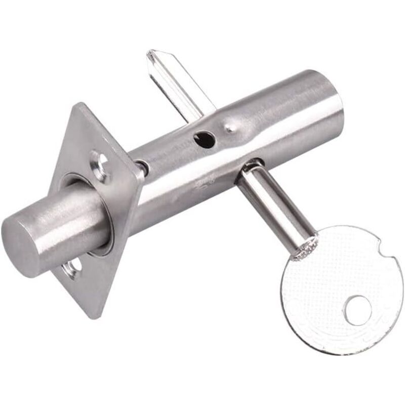 Emtek Serrure à pêne dormant cylindrique simple pour porte de 1-3 / 8