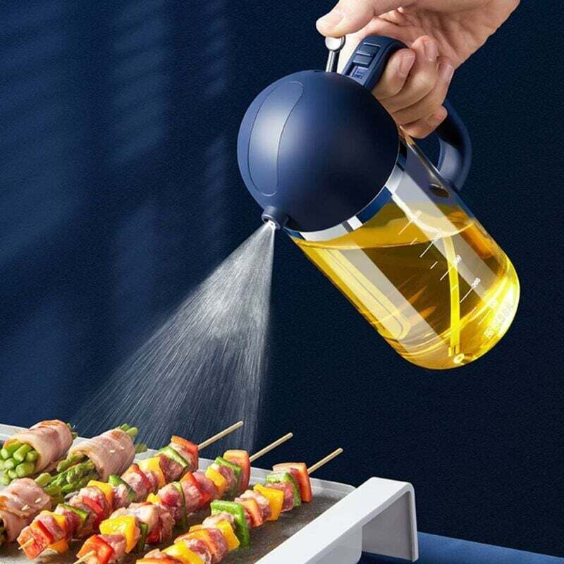 Lot De 2 Vaporisateurs D'huile Cuisine 200 Ml - Pulvérisateur Rechargeable Pour Huile D'olive, Vinaigre - Pour Cuisson Healthy, Barbecue