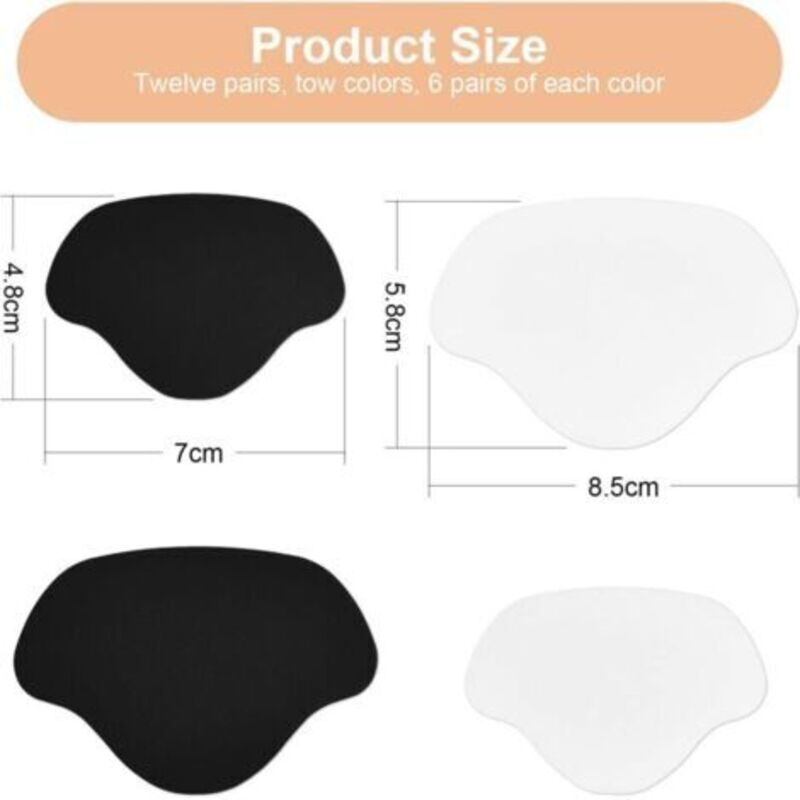 Autocollant Réparation Trou Chaussure En Cuir Microfibre - Pour Orteils/talon, Lot De 4 Ou 6 Pièces