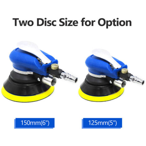 Ponceuse Orbitale Pneumatique 12,7 Cm - Ponceuse à Air Aléatoire Double Action Pour Auto Et Bois