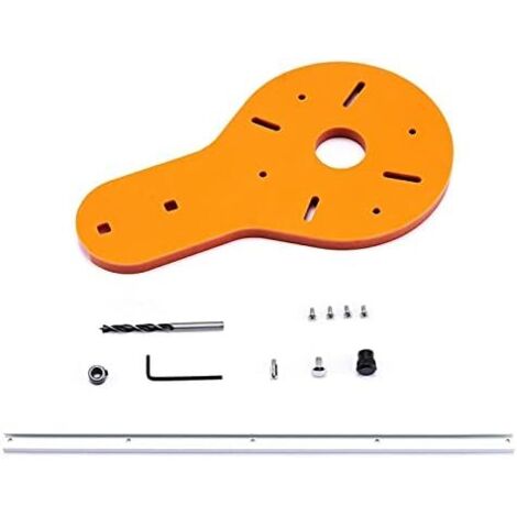 Gabarit de coupe circulaire pour défonceuse électrique du bois - Outil de menuiserie - Accessoire pour le travail du bois - 1 à 135 cm (1/5)