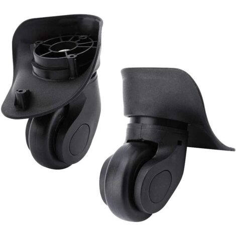 Paire de Roulette Valise Pièce Détachée de Rechange Universelle Roue Multidirectionnelle en Caoutchouc Silencieuse Durable pour Changer Réparer Roue Valise Bagages Samsonite Platinium (1/5)