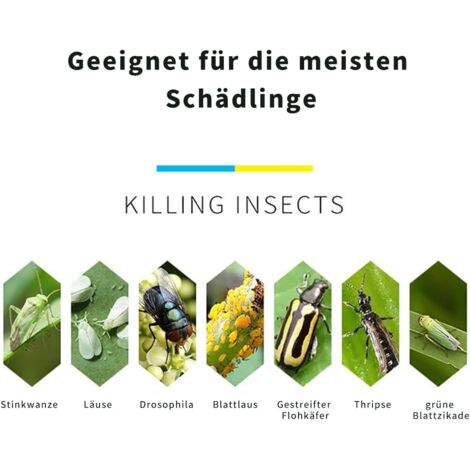 Autocollants Bleus Contre Les Thrips : 60x pièges adhésifs sans Insecticide pour Lutter Contre