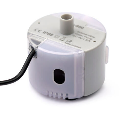 Pompe LED Fontaine a Eau, USB Pompe pour Fontaine a Chat, Silencieuse Pompe de Rechange pour Fontaine (1/5)