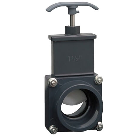 SFA – Vanne guillotine DN50 pour stations de relevage – Vanne PE avec filetage plomberie – Entretien rapide et simple (1/2)