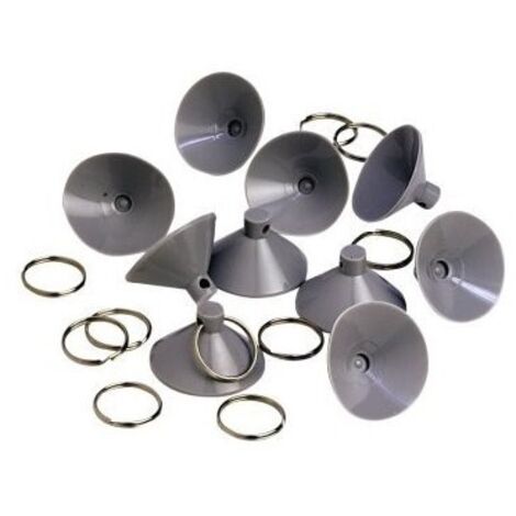 Imline – Lot de 10 ventouses 40 mm avec anneaux – Compatibles œillets à partir de 12 mm – Fixation durable pour rideaux d'isolation