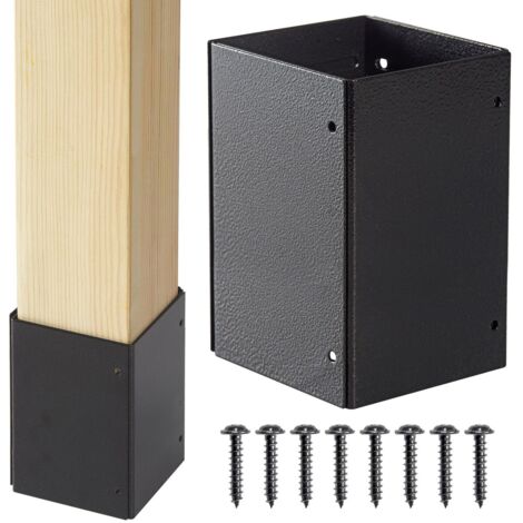 Protecteur de poteau réglable en acier inoxydable 304 – Pour poteaux de 3,3 à 6 pouces – Installation rapide avec vis en acier inoxydable – Lot de 4 pièces