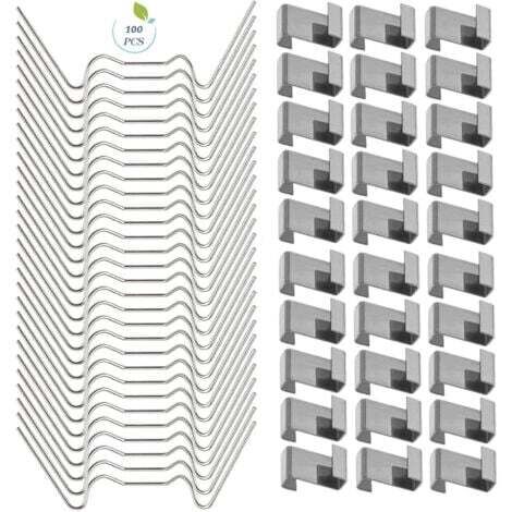 65 x18mm Lot de 10 Goupilles de Charnière Pour Couvercle de Poubelles à Roulettes En Plastique Noir Pour Poubelles Domestiques de 240 L et Commerciales (1/5)