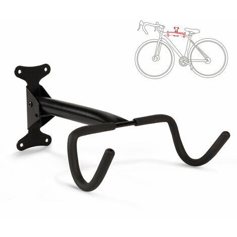 Relaxdays – Râtelier vélo mural métal pour 1 vélo – Dimensions H32,5 x L28,5 x P9 cm – Charge maximale 15 kg – Installation facile pour garage ou cave (1/5)