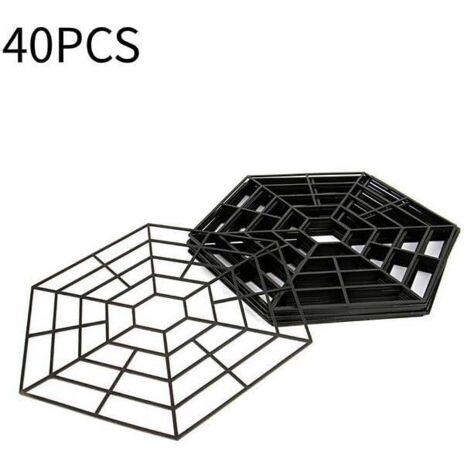 Filet flottant en plastique, anneau de protection pour bassin ornemental, barrière de protection pour poissons de jardin, grillage métallique pour héron, corbeau, pie, chat, 40 pièces (1/5)