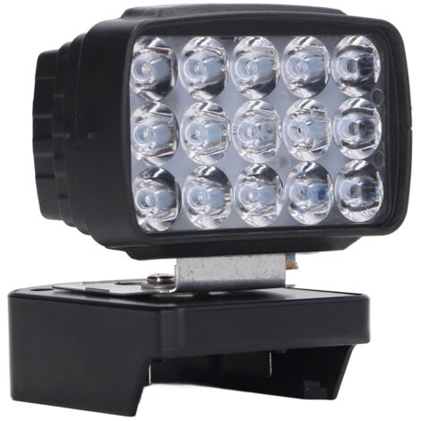 Lampe de travail LED 15 LED 6500K 15V/21V Lithium 8W pour ateliers, granges, voitures (1/5)