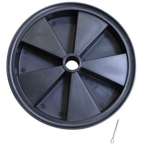 Altrad – Roue plastique pour bétonnière Lescha SM 125 S et SM 145 S – Diamètre 240 mm – Axe 28 mm – Remplacement simultané recommandé (1/2)